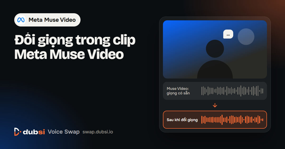Đổi giọng trong clip Meta Muse Video