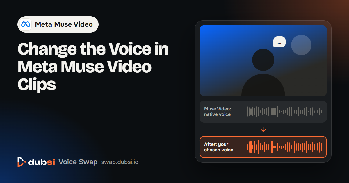 Change the Voice in Meta Muse Video Clips
